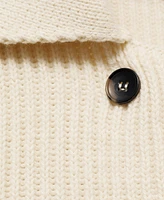 Mango Women's Buttons Detail Ribbed Jacket