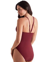 Mimi Flamingo Women's Ivey Keyhole Halter One-Piece Swimsuit