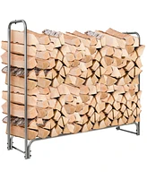 Gouun 5 Feet Firewood Storage Log Rack-5 Feet