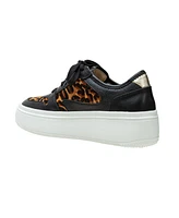 Linea Paolo Gains Lace-Up Leather Platform Sneakers
