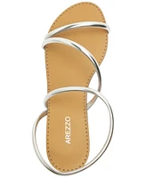 Arezzo Women's Mikayla Round Toe Flat Sandals