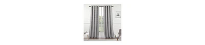 Dainty Home St Pierre Solid 3D Textured Room Darkening Curtain Panel for Bedroom, Single Grommet Panel, 54" W x 84" L