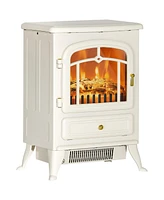 Homcom Electric Fireplace Heater with Realistic Led Flames