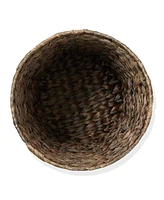 Casafield Hyacinth Waste Basket - Natural, Woven Trash Can for Garbage the Bathroom, Bedroom, Laundry Room, Home Office