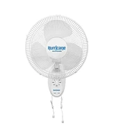 Hurricane Supreme 12 Inch Oscillating 3 Speed Portable Wall Mount Fan