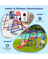 Gouun 7-In-1 Metal Toddler Climbing Toys for 3-7 Years Old