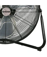 Hurricane Pro Series 20" High Velocity Heavy Duty Metal Orbital Floor Fan, Black