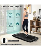 Gymax Motorized Treadmill Folding Under Desk Electric w/ App