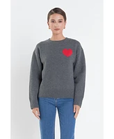 English Factory Women's Heart Sweater