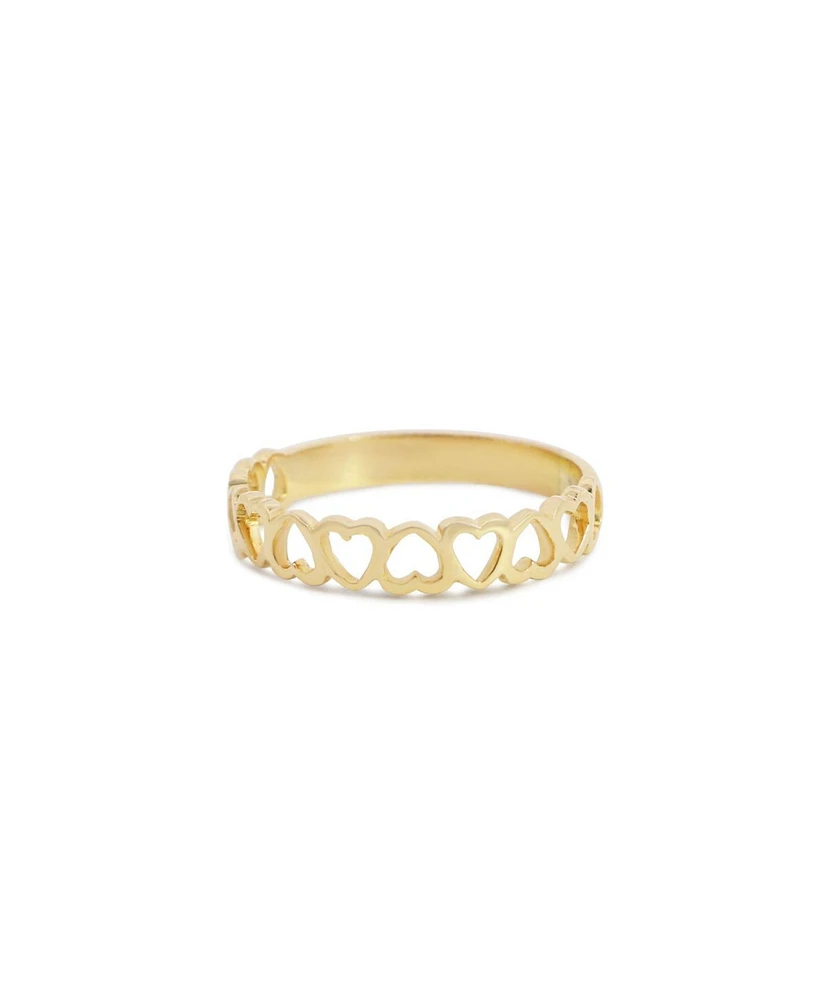 The Lovery Gold Open Heart Band 14K Gold