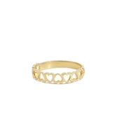 The Lovery Gold Open Heart Band 14K Gold