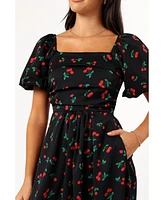 Petal and Pup Women's Chlo Puff Sleeve Midi Dress