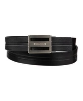 Tommy Hilfiger Men's Flex Stretch Cut Out Plaque Compression Buckle Belt