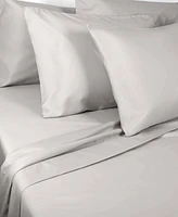 Fairfield Square Collection Brookline 1400 Thread Count Light Grey 6 Pc. Sheet Set, Queen, Exclusively at Macy's