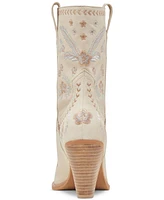 Dolce Vita Women's Jessey Floral Embroidered Heeled Western Dress Boots