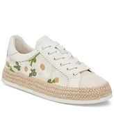 Dolce Vita Women's Azalia Floral Crochet Espadrille Lace-Up Sneakers