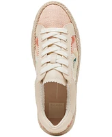 Dolce Vita Women's Azalia Floral Crochet Espadrille Lace-Up Sneakers