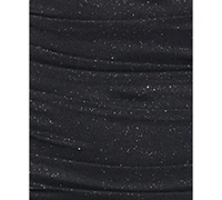 Jump Juniors' Glitter Ruched Mesh Mini Bodycon Dress