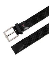 Tommy Hilfiger Men's Giftable Boxed Fully Adjustable Stretch Casual Braided Belt