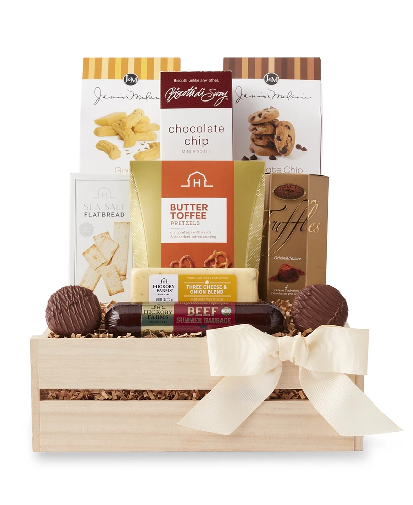 Hickory Farms Gourmet Snacks Gift Crate, 10 Piece