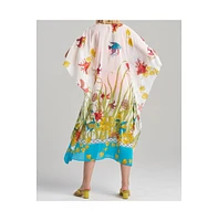 Natori Women's Aquatic Caftan with Beads