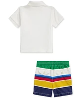 Polo Ralph Lauren Baby Mesh Shirt & Woven Shorts Set