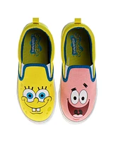 Nickelodeon Little and Big Kids Slip On Low Top Canvas Sneakers