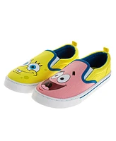 Nickelodeon Little and Big Kids Slip On Low Top Canvas Sneakers