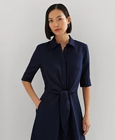 Lauren Ralph Women's Linen Shirtdress