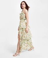 Astr the Label Women's Imelda Asymmetric-Neck Maxi Dress