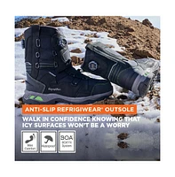 RefrigiWear Men's Extreme Double Dial, Insulated Waterproof Pac Leather Work Boots