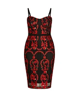 City Chic Women's Dolce Rose Dress