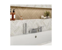 Casainc Single Handle Deck Mounted Roman Tub Faucet with Diverter