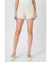 endless rose Women's Tweed Shorts