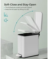 Slickblue Bathroom Trash Can, 1.3 Gallon Small Bin with Lid for Compact Waste Storage