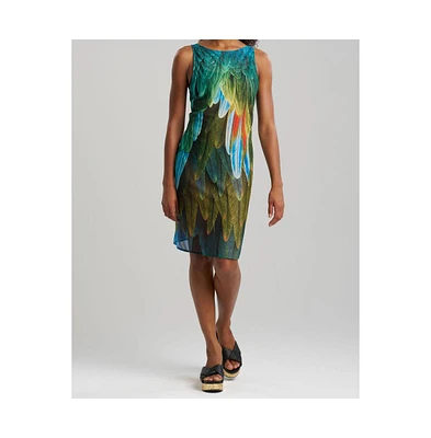 Natori Women's Paradise - Printed Mesh Mini Dresss