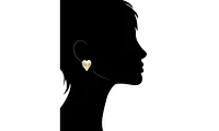 Rivka Friedman Polished Puffy Heart Stud Earrings