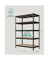 Slickblue 5-Tier Garage Storage Shelves, Boltless Assembly Adjustable Shelving Unit