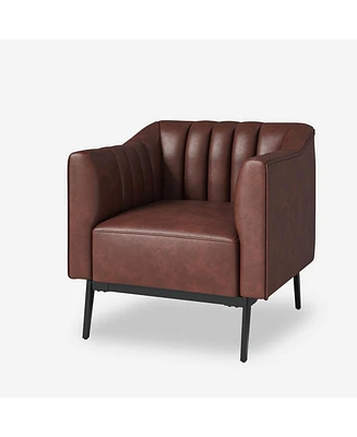 Hulala Home Benjamin Industry 30" Wide Chair with Solid Back