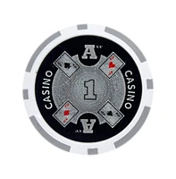 Slickblue Ace Casino Poker Chips (25-Pack) – Clay Composite for Professional-Quality Play