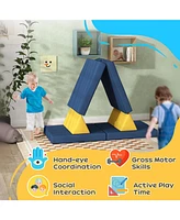Qaba Foam Climbing Blocks for Toddlers, 6 Pieces Climbing Toys,