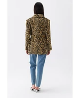 Nocturne Women's Leopard Print Jacket