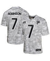 Nike Big Boys and Girls Bijan Robinson Arctic Camo Atlanta Falcons 2024 Salute to Service Game Jersey