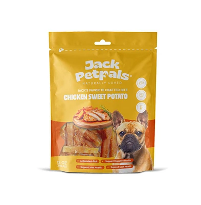 JoJo Modern Pets Jack PetPals Jack s Favorite Crafted Bite Chicken Sweet Potato 12Oz (340.2g) Palatable Digestible Handcrafted Bites