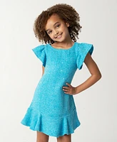 Sparkle & Shine Little Girls Sequin Tweed Dress