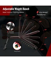 Costway Adjustable Weight Bench for Full Body Strength Training Incline Decline Home Gym