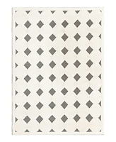 Bayshore Home Textured Tones Diamonds 5'1"x7'1" Area Rug