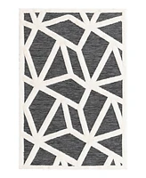 Bayshore Home Textured Tones Spectrum 4'1"x6'1" Area Rug