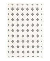 Bayshore Home Textured Tones Diamonds 6'1"x9' Area Rug