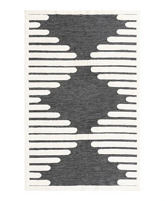 Bayshore Home Textured Tones Strings 6'1"x9' Area Rug